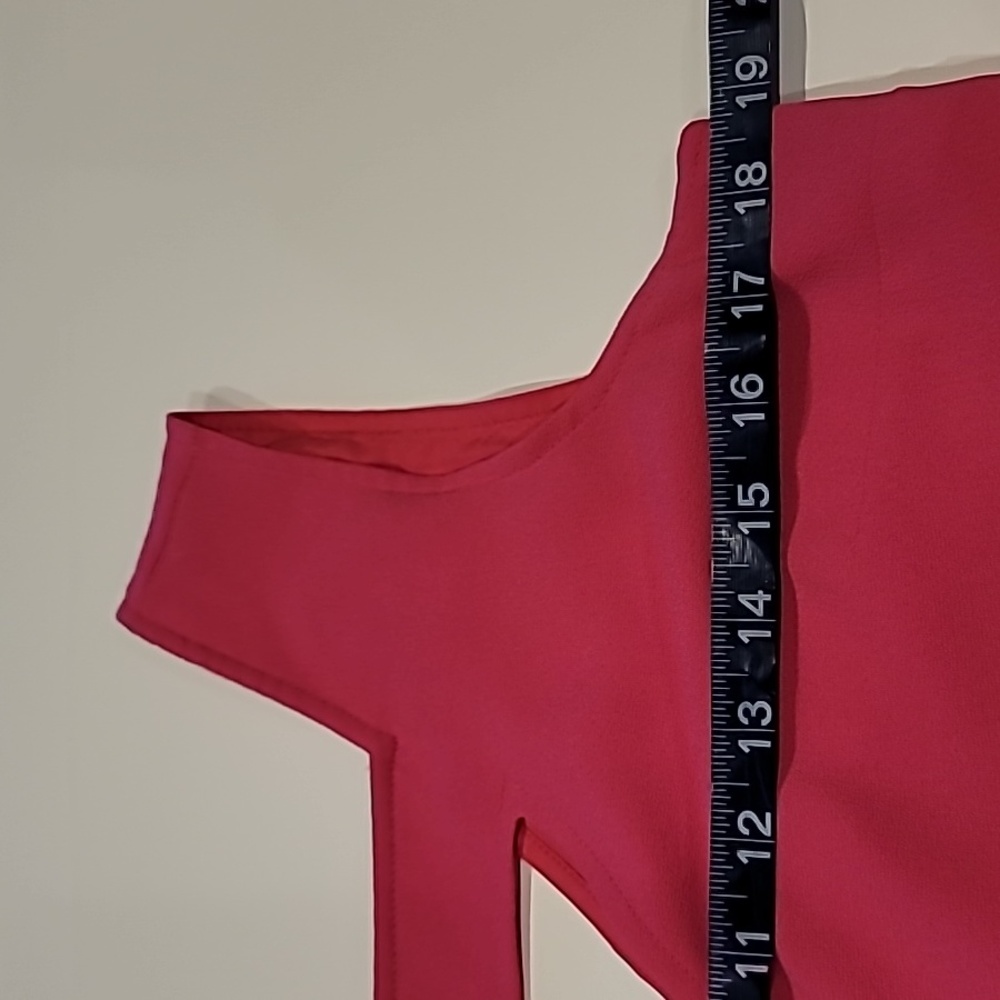 Banana Republic Hot Pink Peek a Boo Sleeveless Pullover Shift Dress 6 - Picture 6 of 9